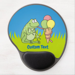 Frog with Icecream Gel Mouse Pad