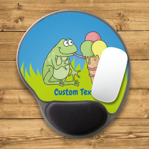 Frog with Icecream Gel Mouse Pad