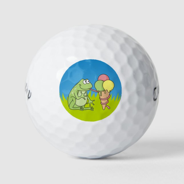 Frog with Icecream Golf Balls (Front)