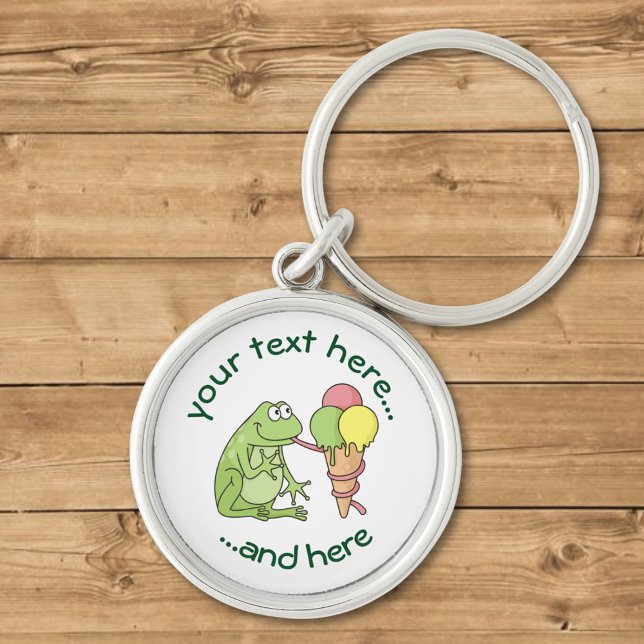 Frog with Icecream Keychain (Creator Uploaded)