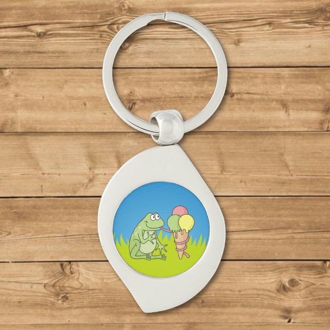 Frog with Icecream Keychain (Creator Uploaded)