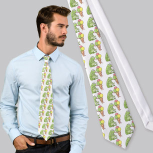 Frog with Icecream Neck Tie