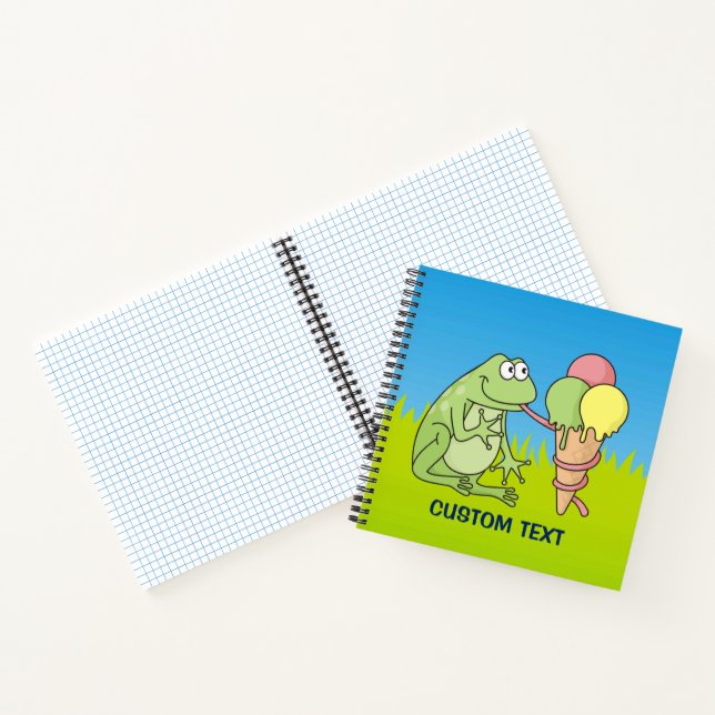 Frog with Icecream Notebook (Inside)