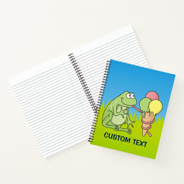 Frog with Icecream Notebook (Inside)