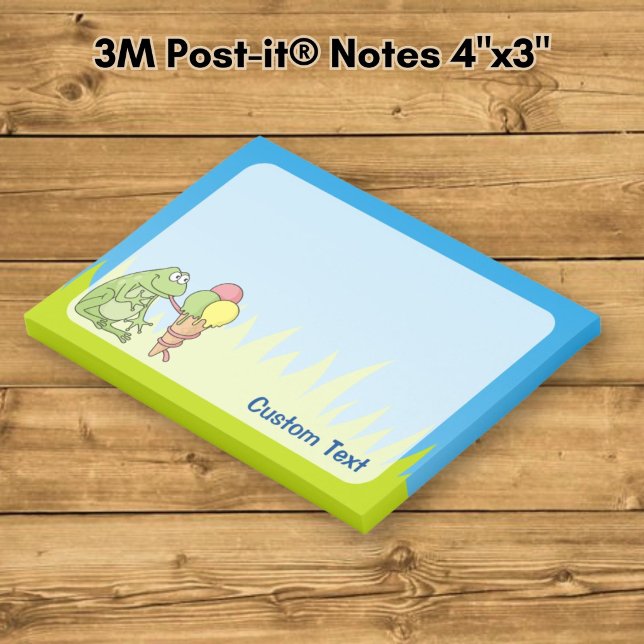 Frog with Icecream Post-it Notes (Creator Uploaded)