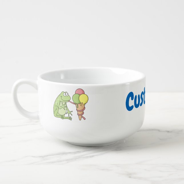 Frog with Icecream Soup Mug (Right)