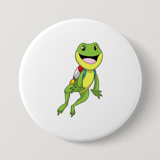Frog with Jetpack Button (Front)