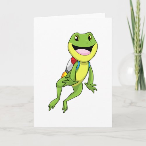 Frog with Jetpack Card