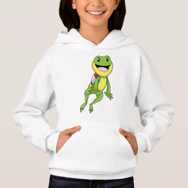 Frog with Jetpack Hoodie (Front)