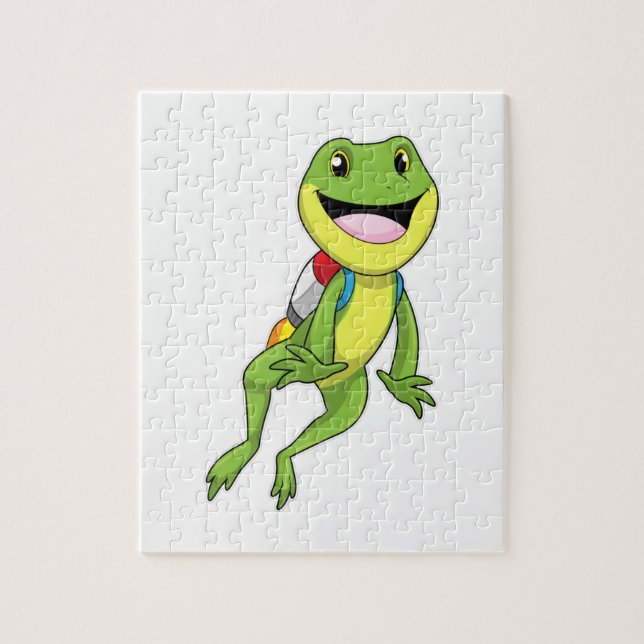 Frog with Jetpack Jigsaw Puzzle (Vertical)