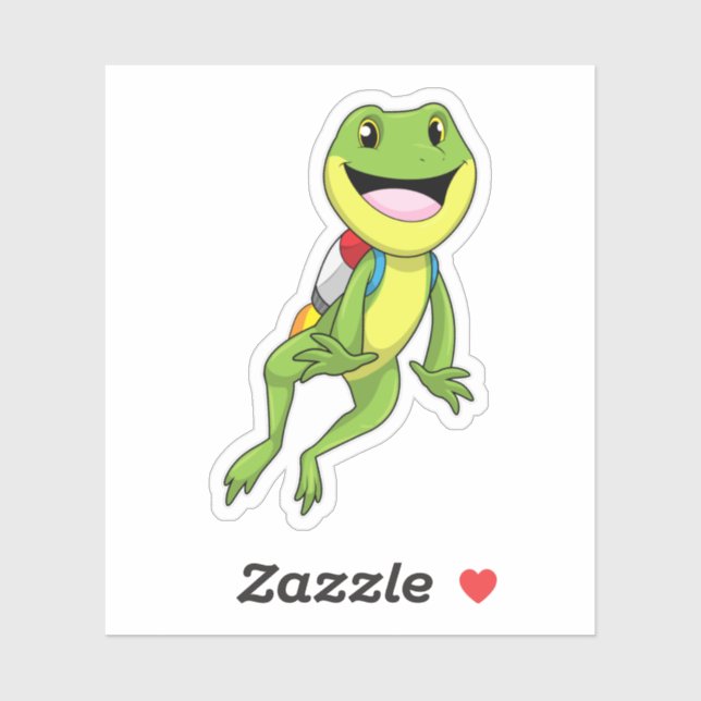 Frog with Jetpack Sticker (Sheet)