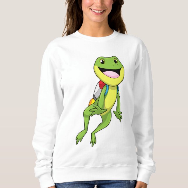 Frog with Jetpack Sweatshirt (Front)