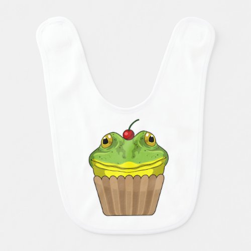 Frog with Muffin Baby Bib