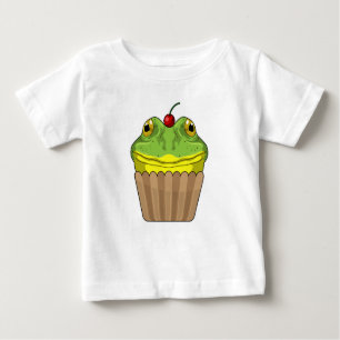 Frog with Muffin Baby T-Shirt