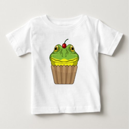 Frog with Muffin Baby T_Shirt