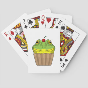 Frog with Muffin Poker Cards