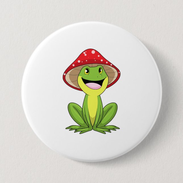 Frog with Mushroom Button (Front)