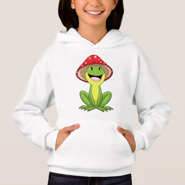 Frog with Mushroom Hoodie (Front)