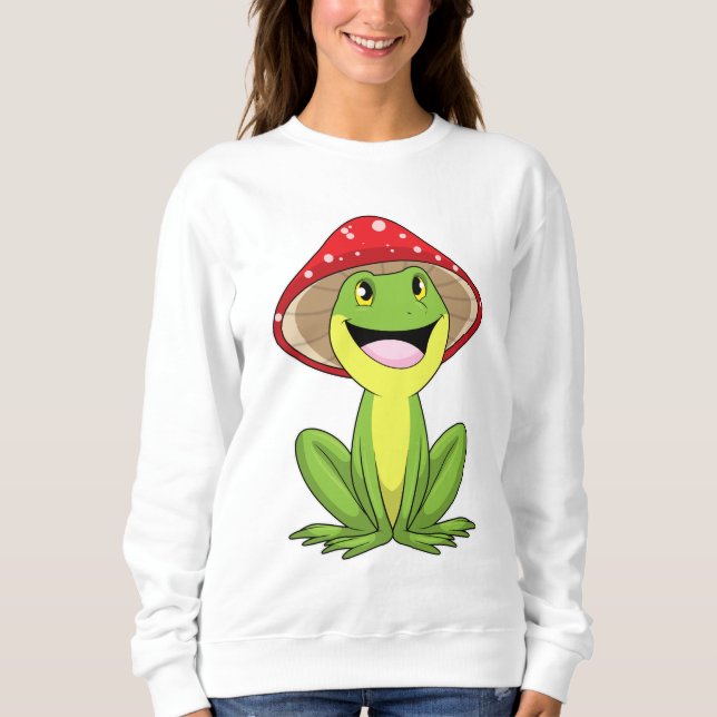 Frog with Mushroom Sweatshirt (Front)