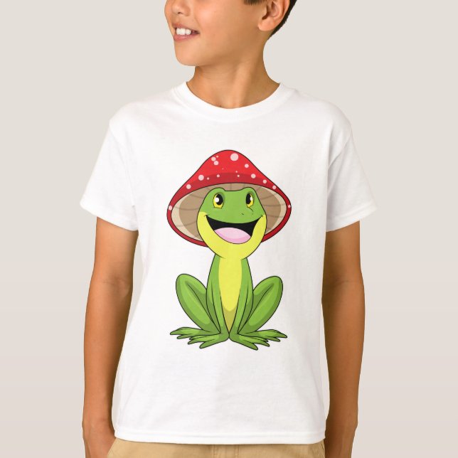 Frog with Mushroom T-Shirt (Front)