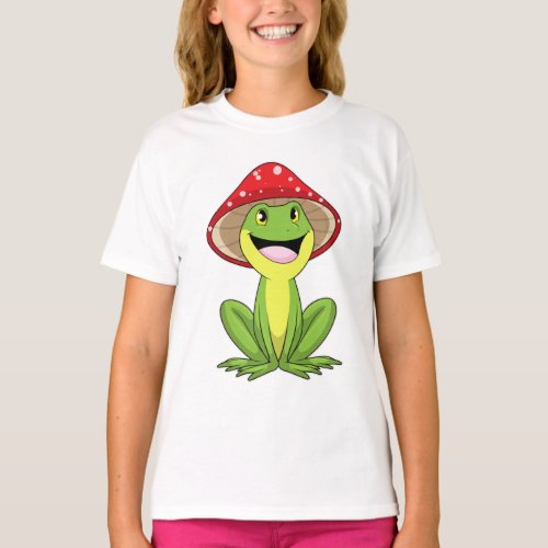 Frog with Mushroom T_Shirt