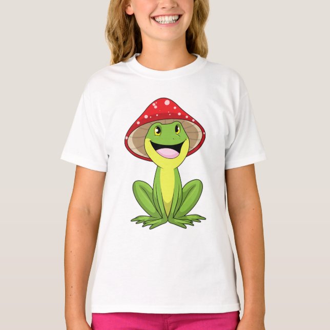 Frog with Mushroom T-Shirt (Front)