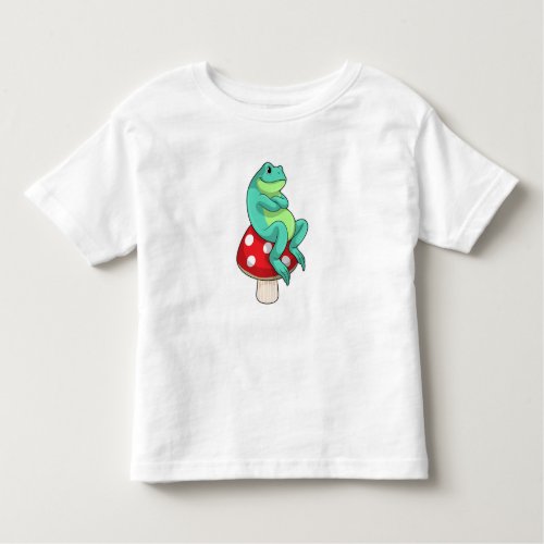 Frog with Mushroom Toddler T_shirt