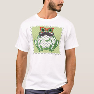 Frog with mustache and fish glasses by Artinspired T-Shirt
