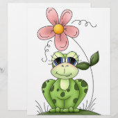 frog with pink flower (Front/Back)