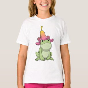 Frog with Plumeria T-Shirt