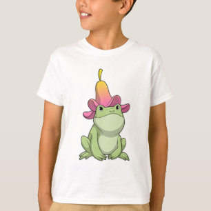 Frog with Plumeria T-Shirt