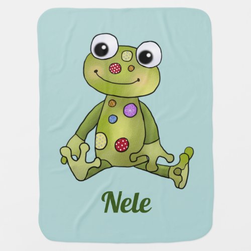 Frog with points baby blanket