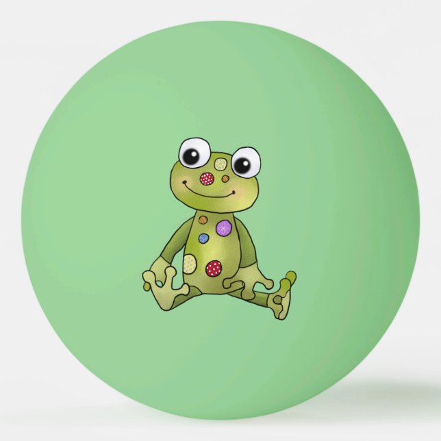 Frog with points ping pong ball (Front)