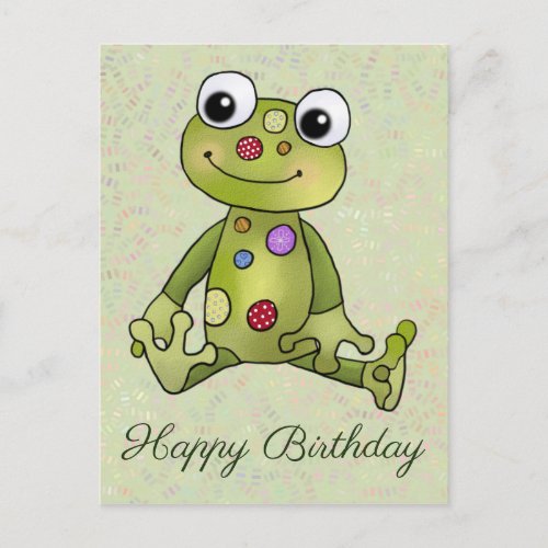 Frog with points postcard