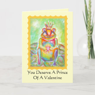 Frog With Prince Potential Valentine's Day Card