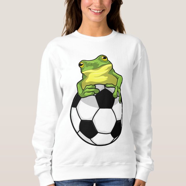 Frog with Soccer ball Sweatshirt (Front)