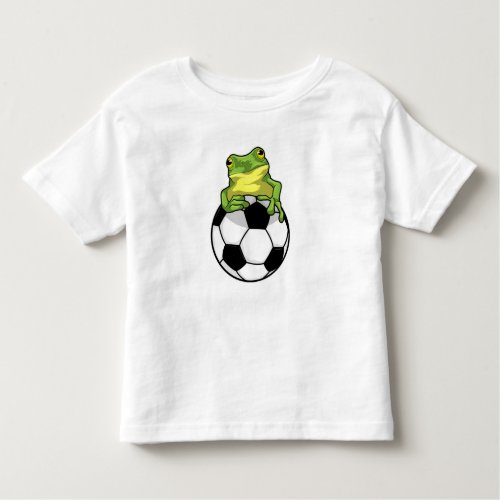 Frog with Soccer ball Toddler T_shirt