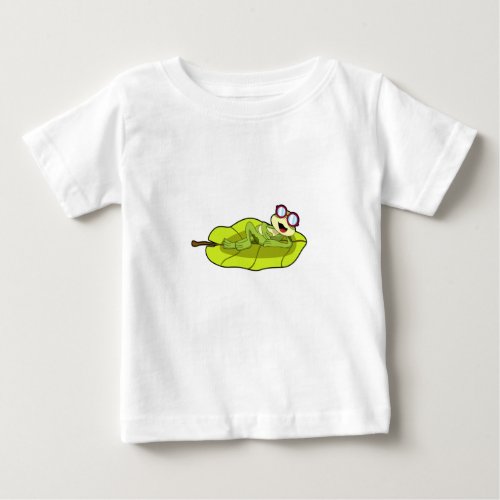 Frog with Sunglasses Baby T_Shirt