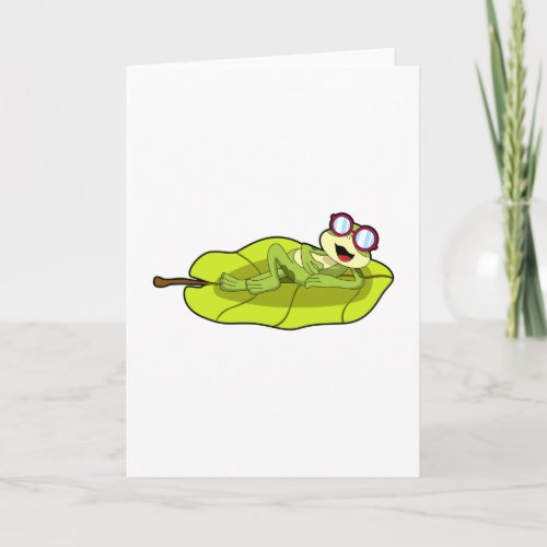 Frog with Sunglasses Card