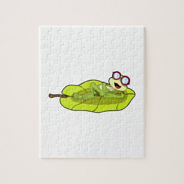 Frog with Sunglasses Jigsaw Puzzle (Vertical)