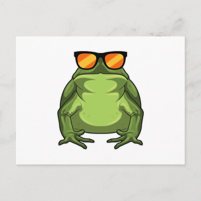 Frog with Sunglasses Postcard (Front)