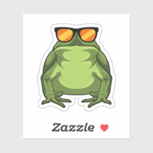 Frog with Sunglasses Sticker