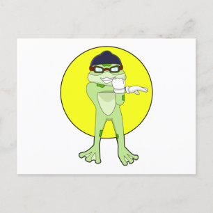 Frog with Swimming goggles Postcard