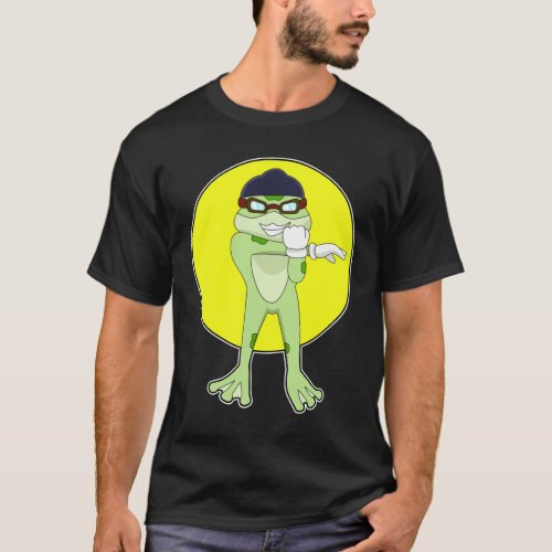 Frog with Swimming goggles T_Shirt