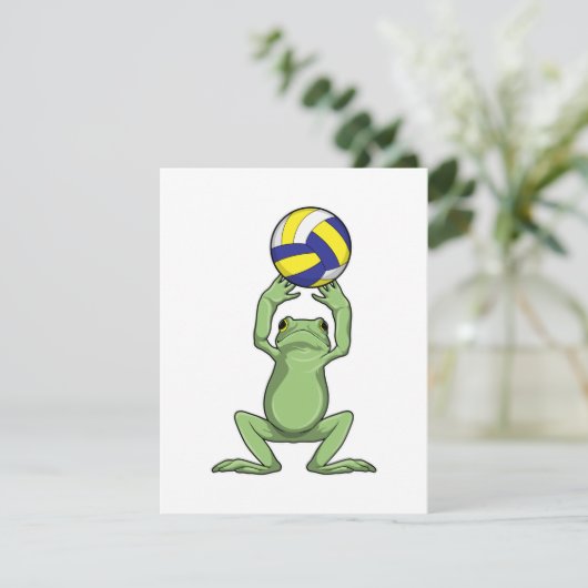 Frog with Volleyball (Standing Front)