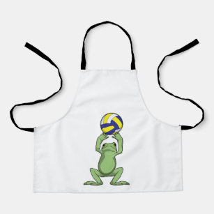Frog with Volleyball Apron