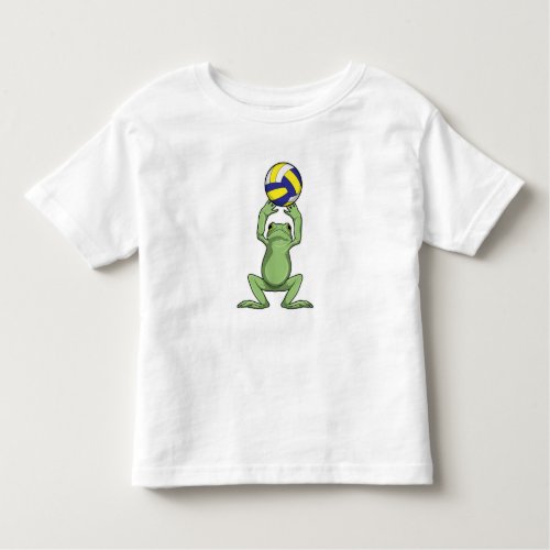 Frog with Volleyball Toddler T_shirt