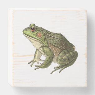 Frog Wooden Box Sign