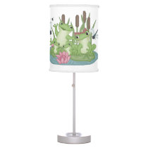 Frog Woodland Animals Nursery Kids Room Table Lamp