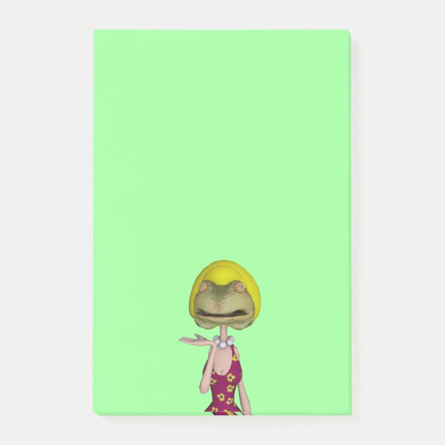 frogface blonde girl post-it notes (Front)